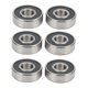 thumbnail image 1 of 6 rodamientos de bolas de acero sellados 6201 para motores eléctricos y herramientas: alto contenido de carbono, compatibles con vehículos, 1 of 8