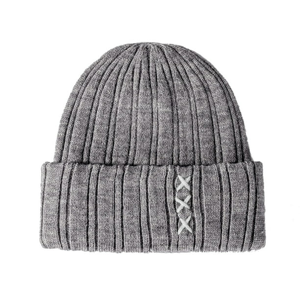 Gek snap boekje Dtydtpe Thicken Casual Hat Fashion Woolen Unisex Warm Outdoor Knitted Winter  Hat Baseball Caps Baseball Caps