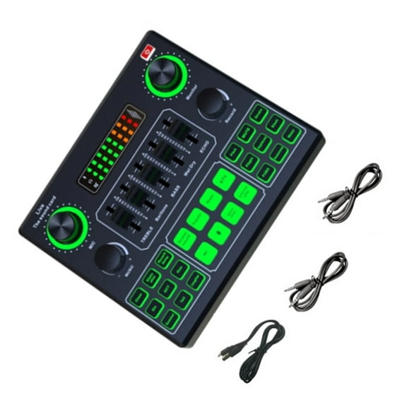 V9SJ Live Sound Card with 12 Scene with Noise Reduces Voice Changer Changing in Live Performances and Gaming