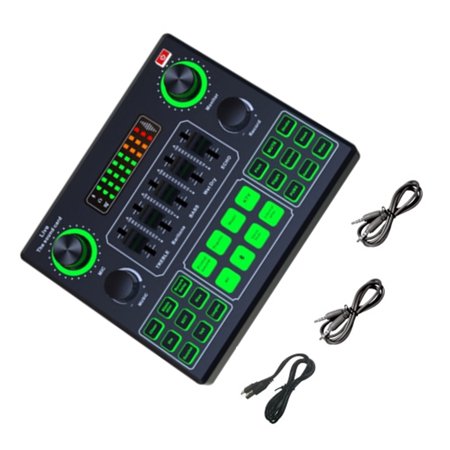 V9SJ Live Sound Card with 12 Scene with Noise Reduces Voice Changer Changing in Live Performances and Gaming V9SJ Live Sound Card with 12 Scene with Noise Reduces Voice Changer Changing in Live Performances and Gaming