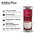 Keurig KMini Plus Single Serve KCup Pod Coffee Maker, Cardinal Red