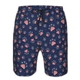 thumbnail image 4 of Kdxio Star Dog Paw Pattern Mens Casual Shorts - Drawstring Summer Beach Sports Shorts for Men, 4 of 9