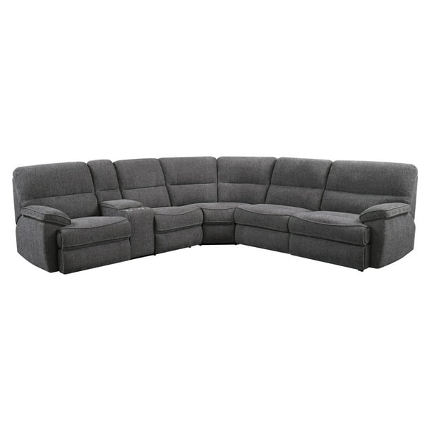 Aurora Platinum Sleeper Sectional with Four Inch Memory Foam Mattress