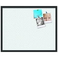 thumbnail image 2 of PinPix 30x24 Custom Cork Bulletin Board Lattice White Aqua Poster Board Has a Fabric Style Canvas Finish, Framed in Lattice White Aqua, by ArtToFrames (PinPix-1817), 2 of 5