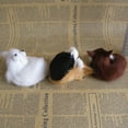 thumbnail image 3 of Walbest 3.15" Mini Simulation Fox Toy Window Display Ornament, Realistic Adorable Plastic Fleece Long Plush Cute Squatting Fox Model, 3 of 7