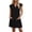 Black, variant on TEAJOPSUU Women's Casual A-Line Dresses with Pockets Cap Sleeve V Neck Mini Tshirt Dresses Flowy Sundress Red