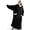 Black, variant on 5FT Wearable Blanket Hoodie Flannel Sherpa Fleece Warm Cozy Christmas Wrap Throw Gifts for Adult