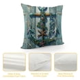 thumbnail image 4 of Orinice  Anchor Throw Pillow Cover Rustic Wood Plank Nautical Theme Marine Ornament Decorative Pillow Case Home Decor Square Pillowcase White, 4 of 5