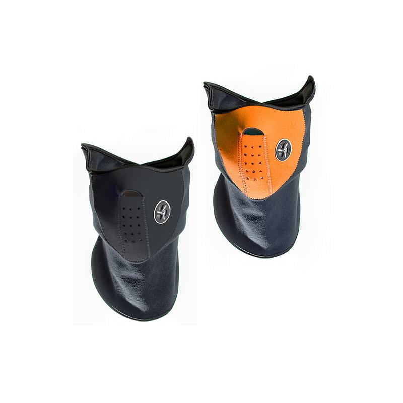 Sport Force Face and Neck Ski Mask-(Two Pack Black and Orange) by Unbranded