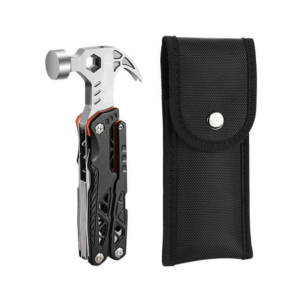 Pinza multifuncional Xihbxyly para acampar al aire libre alicates de acero inoxidable plegables