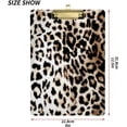 thumbnail image 2 of FMSHPON Leopard Pattern Clipboard Hardboard Wood Nursing Clip Board and Pull for Standard A4 Letter 13x9 inches, 2 of 5