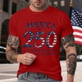 thumbnail image 2 of mgoYE Men's 4th of July Independence Day T-Shirt Summer 1776 USA America Memorial Day Graphic Tees Tops(Red,L), 2 of 7
