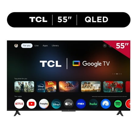 TCL 55" Q Series (NEW 2025) 4K UHD HDR QLED Smart TV with Google TV – 55Q51K