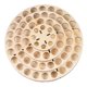thumbnail image 4 of Soporte de madera para pinceles y tinta para artistas, soporte para botellas, soporte para herramientas de pintura. 65 agujeros, 4 of 9