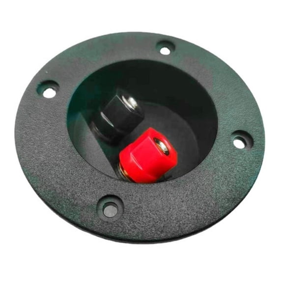 lanema 2 Way Speaker Terminals Box Round Spring Cup Connectors for Stereoes Systems