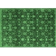 thumbnail image 1 of Ahgly Company Indoor Rectangle Persian Emerald Green Traditional Area Rugs, 2' x 5', 1 of 4