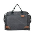 thumbnail image 1 of Guardurnaity Bolso bandolera de lona con amplios compartimentos para viajeros y profesionales de negocios Bolsas de mensajero y de hombro gris, 1 of 6