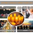 thumbnail image 6 of OSHINE Flameless Candles 9 pack LED Lights Moving Wick Real Wax Ivory Electric Candles Pillar Battery Candles Flicker Lights Votive Flames Remote Control with Timer 300+ Hours Halloween, 6 of 6