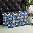 thumbnail image 4 of Blue Black Geometric Throw Pillow Cover 20 x 26 Inch Decorative Pillow Cover Modern Aztec Abstract Pattern Lumbar Pillowcase Seasonal Rectangle Cushion Case for Couch Sofa Bed Living Room, 4 of 7