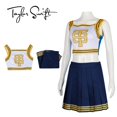 thumbnail image 3 of Taylor Porrista Uniforme Swift Halloween Azul Blanco Cosplay Traje Hip Hop Danza Disfraces, 3 of 5