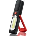 thumbnail image 1 of Niuniu Led+cob Torch Inspection Lamp Camping Light,hands-free Garage Workshop Flashlight For Auto,emergencies With Adjusting Stand And Magnet Base Red, 1 of 5