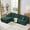 Green, variant on BALUS 106″ L Shaped Sectional Sofa with Chaise, Oversized Modular Cloud Couch for Living Room, Corduroy Couch with Iron Frame ,Green