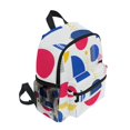 thumbnail image 2 of FORMRS Kids School Backpack with Front Zippered Pocket 12" Student Travel Daypack, Blue Retro Shapes, 2 of 6
