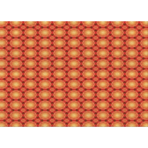 Ahgly Company Machine Washable Indoor Rectangle Transitional Pumpkin Orange Area Rugs, 7' x 9'