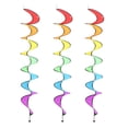 thumbnail image 1 of 3 piezas colgante espiral arcoíris viento molino de viento giratorio colorido viento tienda de campaña jardín decoración de césped al aire libre, 1 of 5