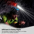 thumbnail image 2 of LED Bicycle Helmet Light Headlight 360 Degree, Rechargeable Rack Mounting Biker Flashlight Warming Light for Outdoor, 2 in 1 High Beam Rear Light Lamp, 2 of 7
