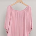 thumbnail image 5 of Fewfanhot Women's Short Sleeve Pocket Nightgown Soft Viscose Blend Sleep Dress, Casual Lounge Wear Dress, 5 of 5