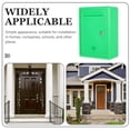 thumbnail image 3 of PTOOTP Green Wall Mounted Lockable Donation Box for Daily Use Lock and Easy Installation 10 x 6 x 4 Inches, 3 of 8