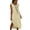 Beige, variant on Sleeveless Womens Summer Dresses Casual Loose Fit Maxi Dress Side Split Sundresses with Pockets Crewneck A Line Long Dress, Yellow XL