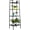 Black-4 Tier, variant on BoldGear 4 Tier Industrial Wall Mounted Bookshelf,Modern Ladder Bookcase Storage Organizer,Open Display Storage Rack,Plant Flower Shelves Stand,with Metal Frame,for Living Room Kitchen Balcony,Black
