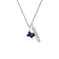 thumbnail image 2 of Delight Jewelry Silvertone Blue Texas with Red Heart Silvertone Sisters Best Friends Forever Bar Charm Necklace, 23", 2 of 4