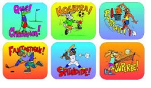 French Sports Stickers