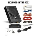 thumbnail image 5 of Planet Audio P8AWK subwoofer para automóvil de perfil bajo de 8 pulgadas, accionado debajo del asiento, 800 de alto rendimiento, amplificador incorporado, para camiones, cajas y gabinetes, control rem, 5 of 5