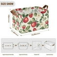 thumbnail image 7 of Yayeee Foldable Storage Basket for Shelves with Handles Waterproof Cloth Bins, Apple Leaves Pattern, 7 of 7