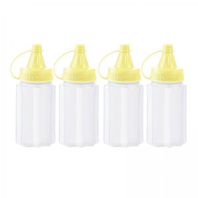 Botellas pequeñas de 4x4 piezas, tarros de especias vacíos, botellas de condimentos transparentes multifuncionales, mini contenedores para senderismo y barbacoa 2 piezas