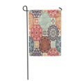 thumbnail image 1 of JSDART Patchwork Pattern from Retro Blue Orange Red Violet Beige Garden Flag Decorative Flag House Banner 28x40 inch, 1 of 1