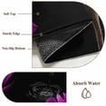 thumbnail image 6 of Round Area Rugs Collection 3.3 Ft, Purple Rose Non-Slip Residential Carpet, Vintage Abstract Garden Flower Floral Black Indoor Crawling Mats Doormat Runner Rugs Play Mat for Bedroom, 6 of 8