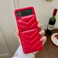 thumbnail image 2 of For Samsung Galaxy Z Flip3 5G Phone Case，Shockproof Luxury PU Leather Drop Cover, 2 of 5
