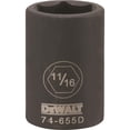 thumbnail image 1 of Conector de impacto DEWALT 1/2 Drive 6 PT 11/16, 1 of 3