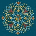 thumbnail image 2 of Grove, Beth 12x12 Black Ornate Wood Framed with Double Matting Museum Art Print Titled - Mediterranean Motif VI, 2 of 4