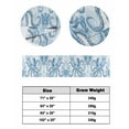 thumbnail image 6 of Xipuska Blue Octopus Bed Runners for Cal King Size Bed, Decorative Bed Throws for Foot of Bed, Summer Watercolor Ocean Coral Bed Runner Sofa Throw Bedding Scarf Protector Slipcover for Bedroom/Hotel, 6 of 6
