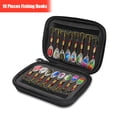 thumbnail image 4 of Señuelos de pesca artificial Cebos metálicos Dishhook Ganchos Clip Tamas reemplazables Accesorios Wobblers con bolsa de almacenamiento 16 piezas Inevent OD003638-00, 4 of 6