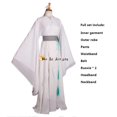 thumbnail image 3 of Disfraz de cosplay de Xie Lian, disfraz de anime Tian Guan Ci Fu, pelucas Xielian, sombrero de bambú, zapatos, accesorios, traje de anime Han Fu blanco para Halloween, 3 of 5