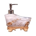 thumbnail image 3 of Dispensador de jabón líquido, contenedor de lavado a mano, bomba de ón Manual recargable de resina, bomba , ón para encimera, jabón B blanco perfecl Dispensador de loción de jabón, 3 of 8
