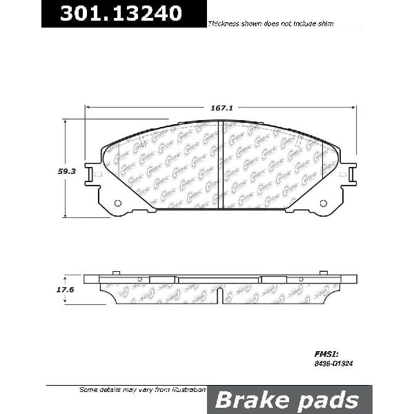 Go Parts Oe Replacement For 2011 2017 Toyota Sienna Front Disc Brake Pad Set For Toyota Sienna Walmart Com