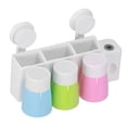 thumbnail image 3 of Toothbrush Holder Set Wall Mounted Family Multifunctional Toothbrush Organizer with Suction Cup, 3 of 14